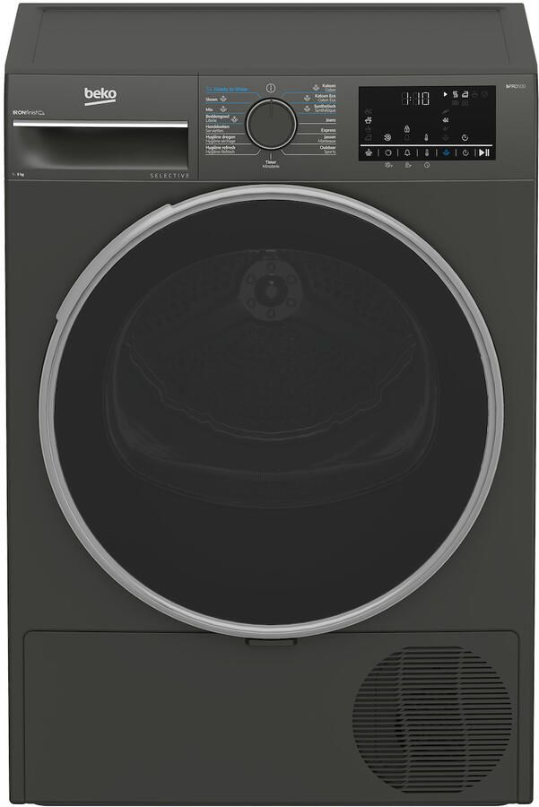 Beko B3T6923M2 Warmtepompdroger 9 kg Manhattan Grijs