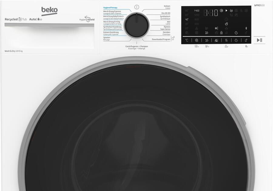 Beko B5DT510446W AutoDose RecycledTub™ Was-droogcombinatie - Foto 2
