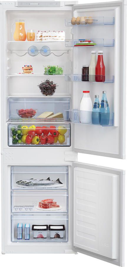 Beko Koelvriescombi BCSA283E4SN | Inbouwkoel-vriescombinaties met vriezer | 8690842403941