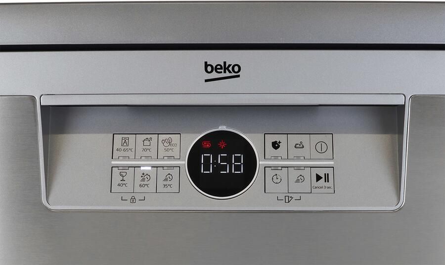 Beko BDFN26640XC CornerIntense Vrijstaande vaatwasser Grijs - Foto 2