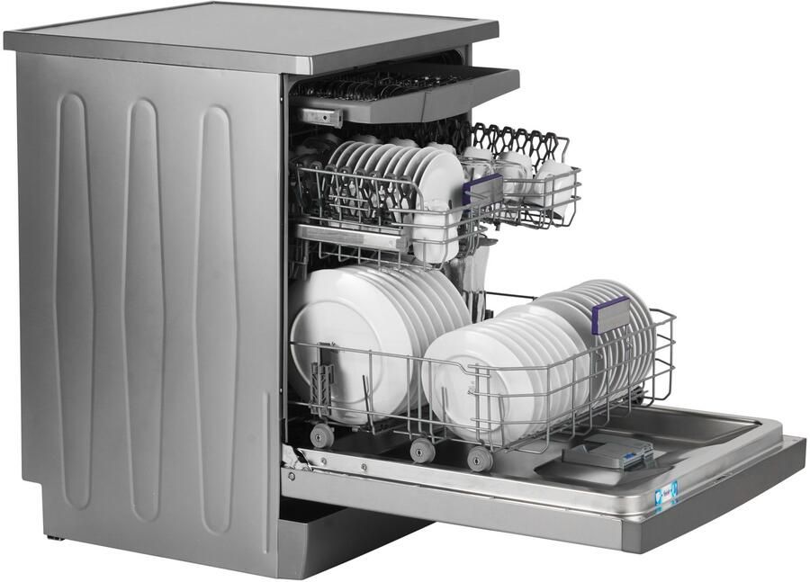 Beko BDFN36650XC CornerIntense Vrijstaande vaatwasser Grijs - Foto 3