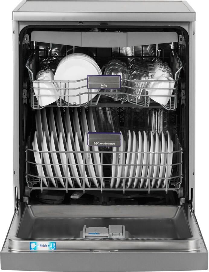 Beko BDFN36650XC CornerIntense Vrijstaande vaatwasser Grijs - Foto 2