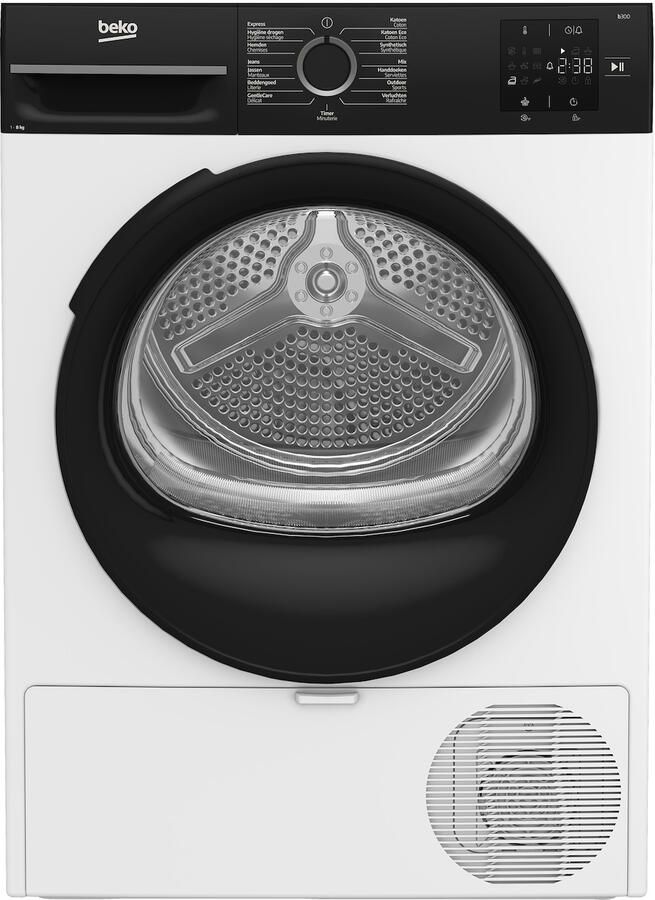Beko 8 kg A++ 64 dBA 220.2 kWh 64 dBA 230 240 V 50 Hz Warmtepomp Wit