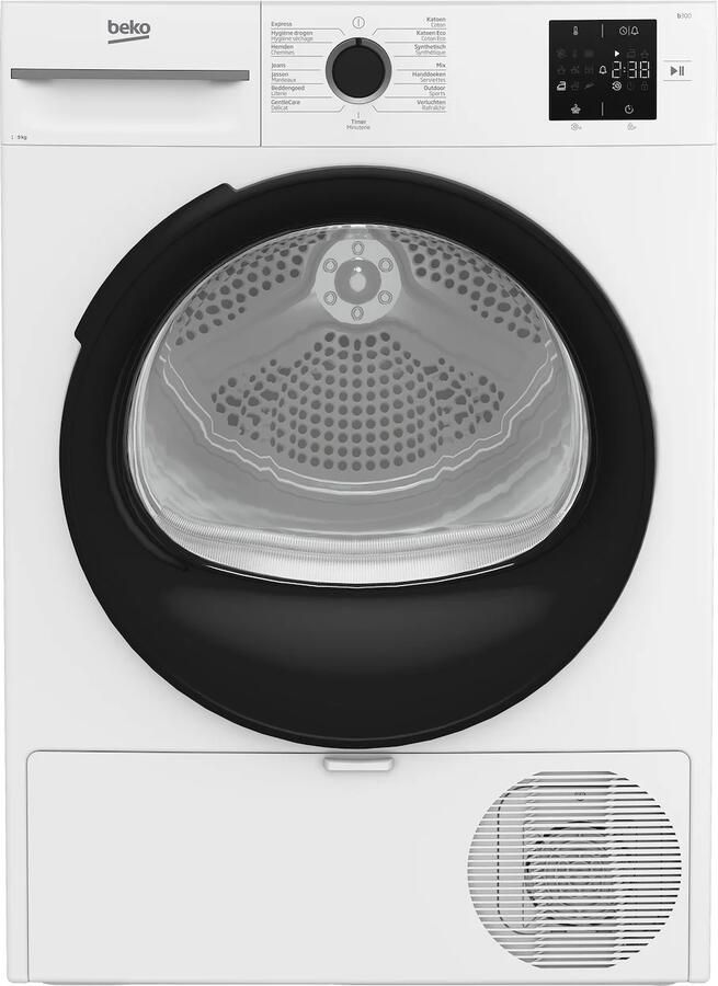Beko BM3T3923W Wasdroger warmtepompdroger 9 kg Energielabel D