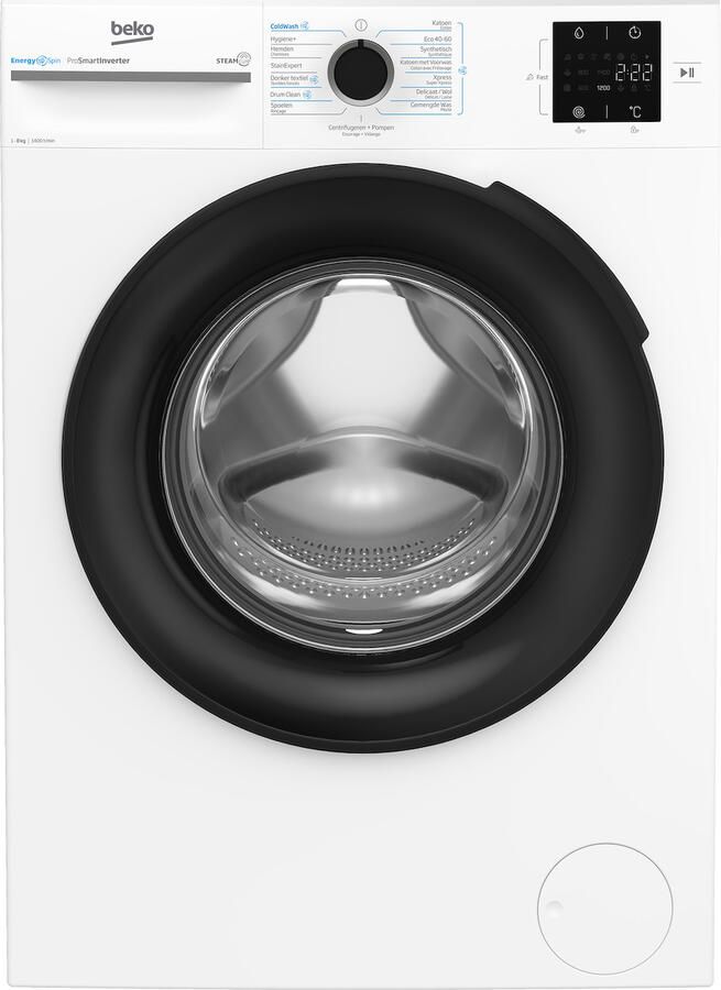 Beko b300 BM3WFT3841W wasmachine Voorlader 8 kg 1400 RPM Wit