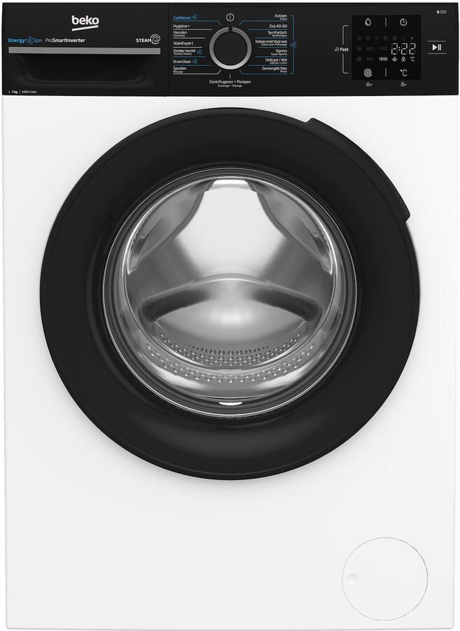 Beko b300 BM3WFU3741B wasmachine Voorbelading 7 kg 1400 RPM Wit