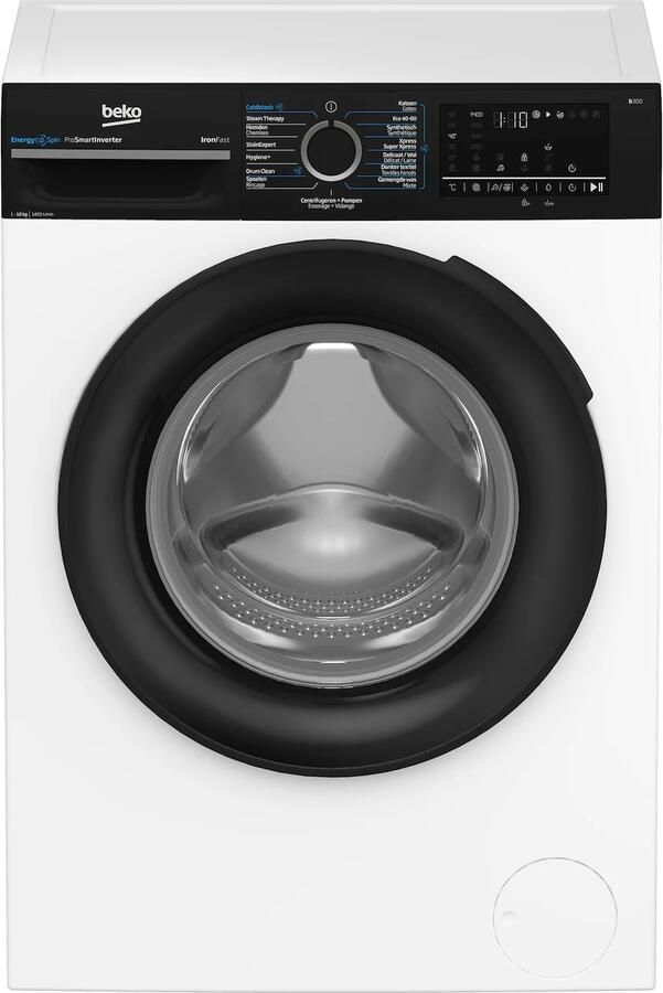 Beko BM3WFU41041B EnergySpin vrijstaande wasmachine voorlader