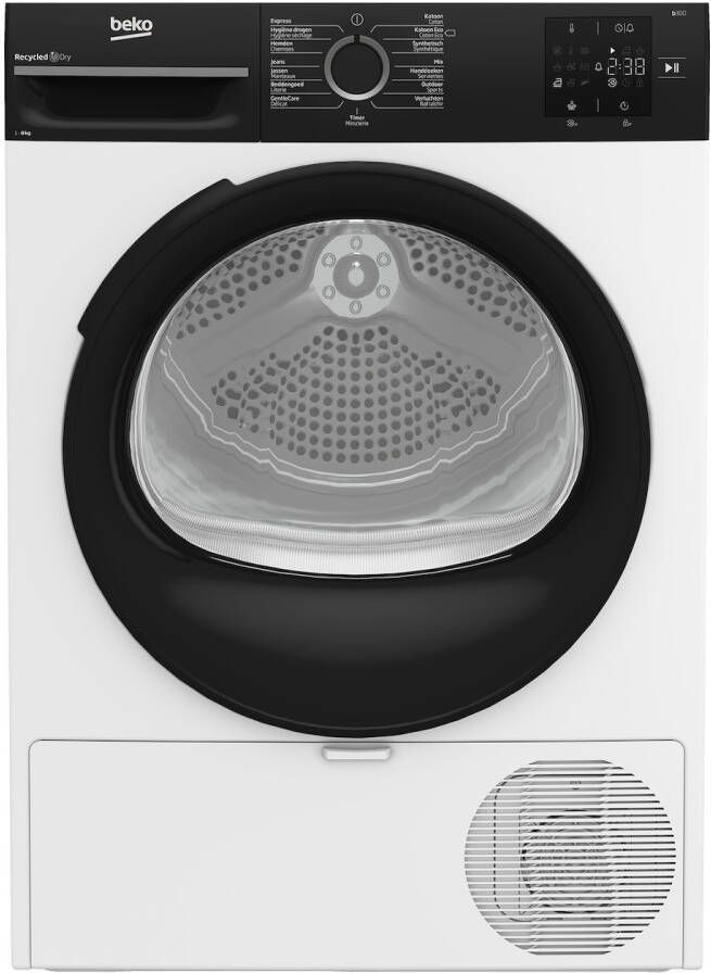 Beko 8 kg A++ 64 dBA 220.2 kWh 64 dBA 230 240 V 50 Hz Warmtepomp Wit