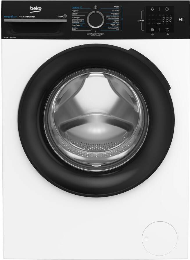 Beko BM3WFT3841B EnergySpin vrijstaande wasmachine voorlader