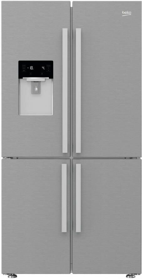 Beko GN1426234ZDXN Amerikaanse koelkast Zilver online kopen