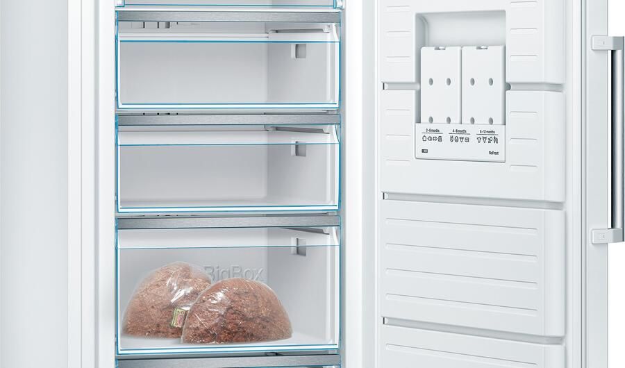 Bosch GSN58DWDV Serie 6 191 x 70 Vrijstaande Vriezer Vrieskast No Frost Nooit meer ontdooien Wit