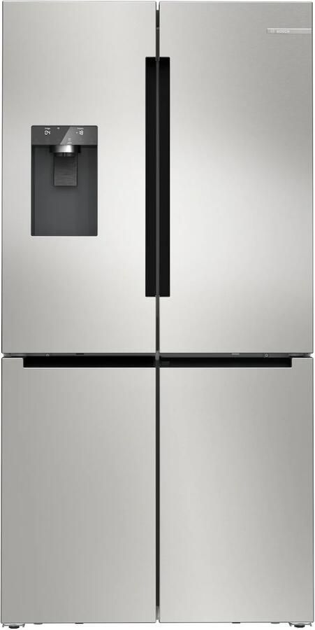 Bosch KFD96APEA Serie 6 Amerikaanse koelkast French door No Frost nooit meer ontdooien IJs- en waterdispenser met vaste wateraansluiting VitaFresh XXL 0°C: houd etenswaren langer vers met extra ruime vershoudlades RVS