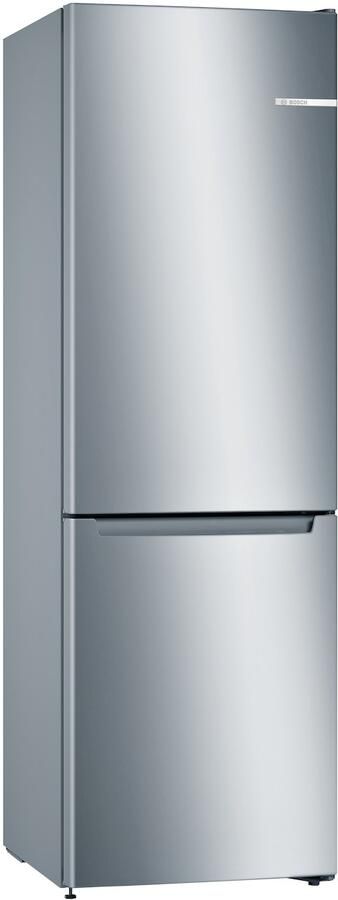 Bosch KGN33NLEB Serie 2 Koelkast Koel-vriescombinatie Total No Frost nooit meer ontdooien- Perfect Fit: zet je koelkast strak tegen de wand of in een nis RVS