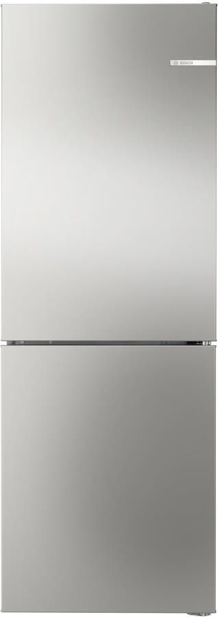 Bosch KGN33NSDB Serie 2 Koelkast -Koel-vriescombinatie 175.4 x 61.4 cm Total No Frost Nooit meer ontdooien Zilver- Led verlichting Energielabel D
