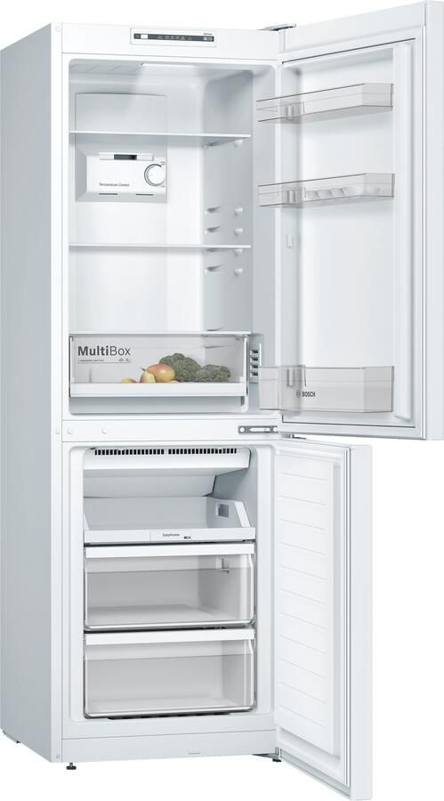 Bosch KGN33NWEB Serie 2 Koelkast Koel-vriescombinatie 176 cm x 60 cm Total No Frost: Nooit meer ontdooien Perfect Fit: zet je koelkast strak tegen de wand of in een nis -Wit - Foto 9