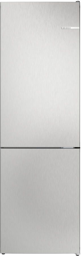Bosch KGN362LAF Serie 4 -Koel-vriescombinatie Metaal look Energielabel A Total No Frost: nooit meer je vriezer ontdooien en geen condens in je koelkast Led verlichting Perfect Fit: zet je koelkast strak tegen de wand of in een nis