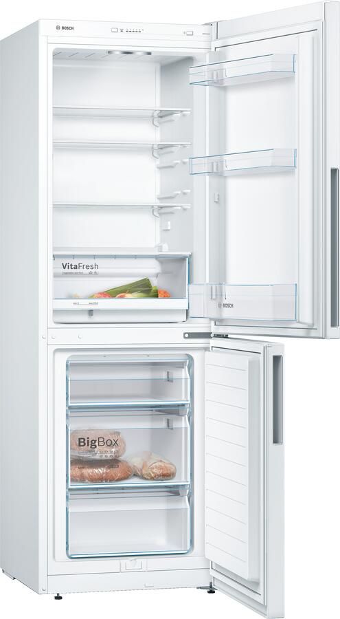 Bosch KGV332WEA Serie 4 Koelkast Koel-vriescombinatie 176 cm x 60 cm Wit Groente en fruit blijven langer vers in de VitaFresh lade