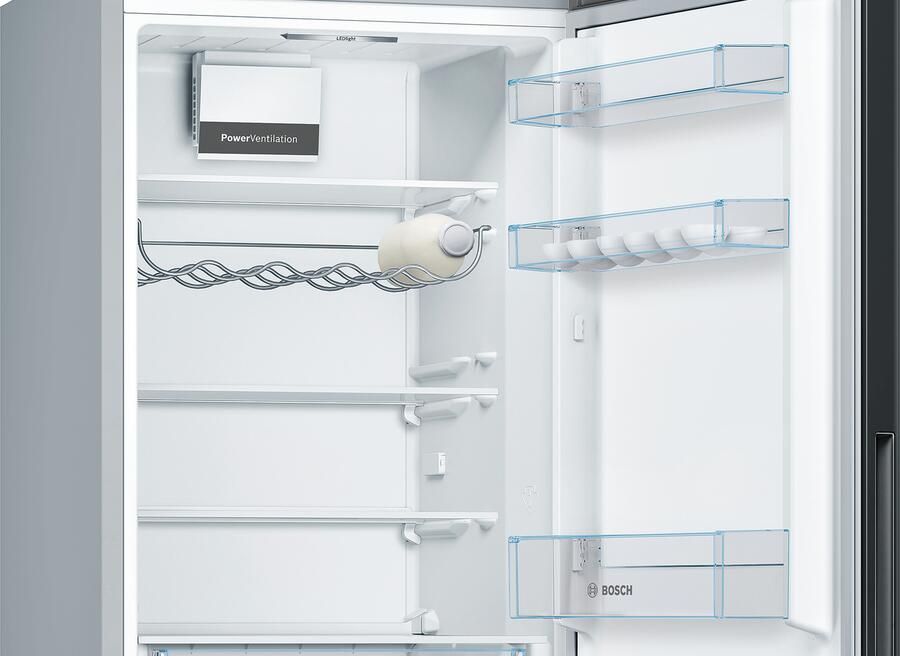Bosch KGV36VBEAS Serie 4 Koel-vriescombinatie VitaFresh: groente en fruit blijft langer vers in de speciale lade Zwart