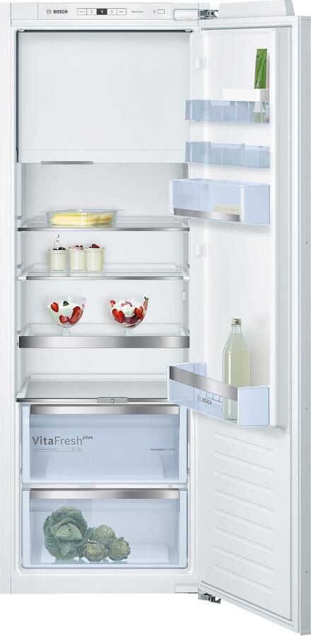 Bosch KIL72AFE0 Serie 6 Inbouw koelkast met vriesvak 157.8 x 55.8 cm VitaFresh: groente en fruit blijft langer vers Led verlichting