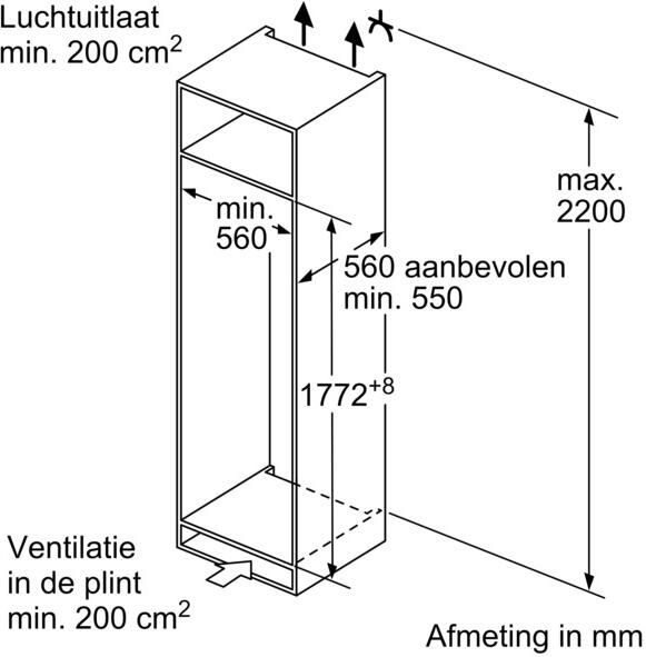 Bosch KIR81EDD0 EXCLUSIV Inbouw koelkast zonder vriesvak - Foto 3
