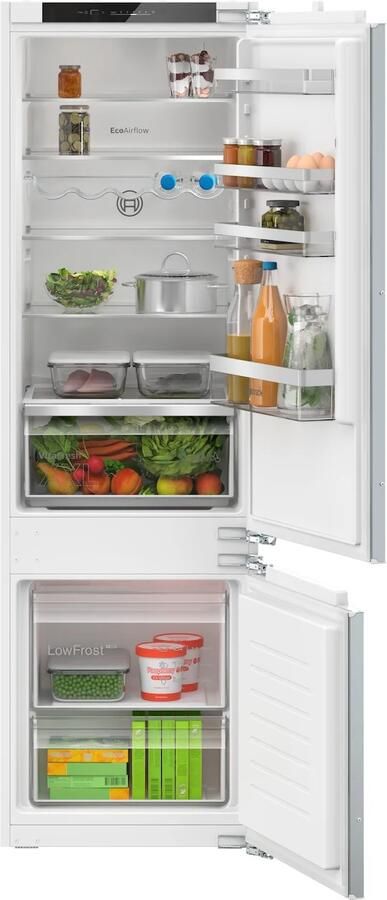 Bosch KIV87VFE0 Serie 4 Inbouw koel-vriescombinatie 177.2 x 54.1 cm 270 l Zeer stil Energielabel E