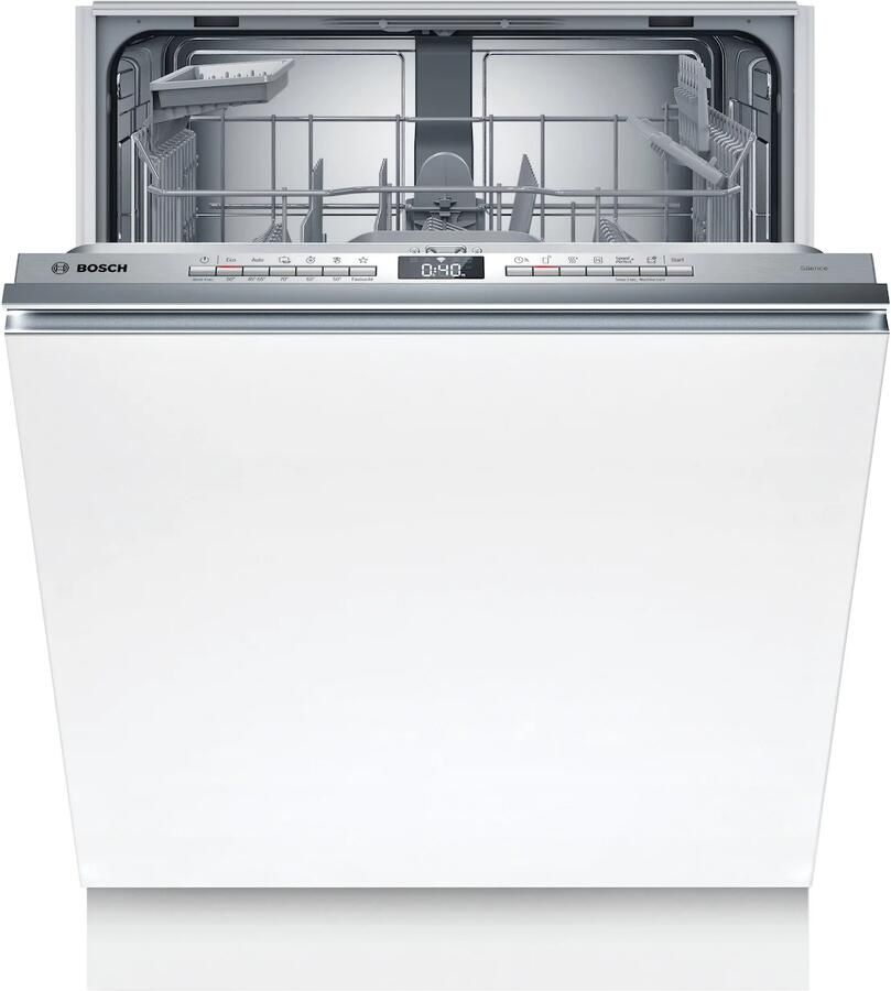Bosch SBV4HTX11E Serie 4 Vaatwasser Inbouwvaatwasser Volledig integreerbaar 60 cm XXL Extra hoog Energielabel C Extra Droog: optie voor extra grondige droogresultaten