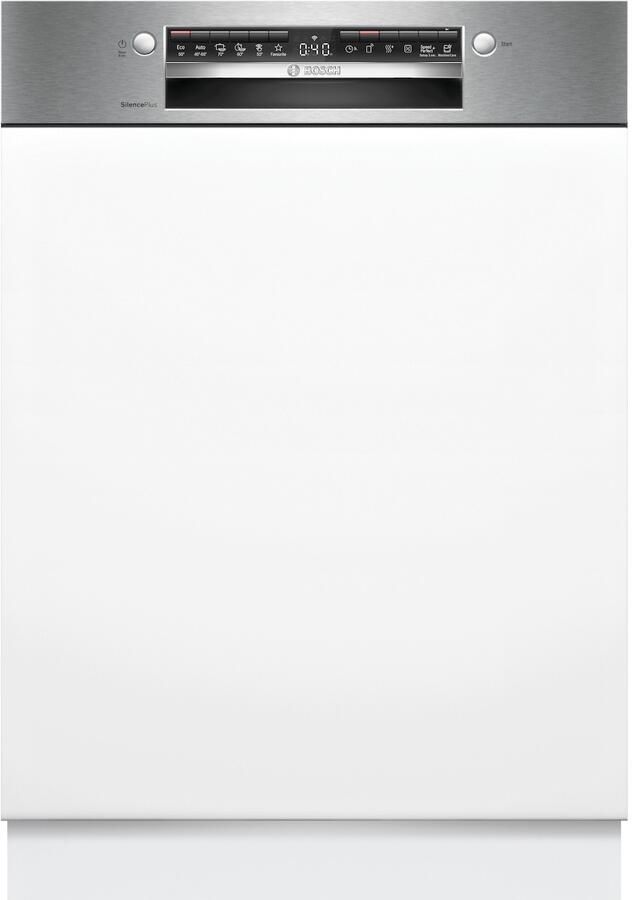 Bosch SMI4ECS28E Serie 4 Inbouwvaatwasser 60 cm Geborsteld staal Energielabel A Home Connect