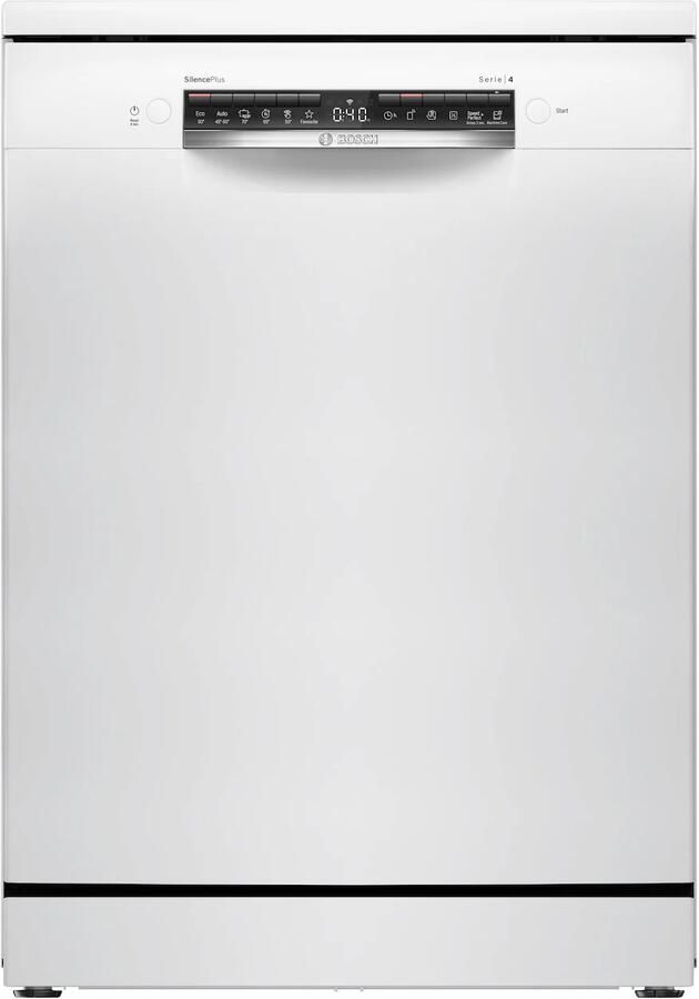 Bosch SMS4EVW00E Serie 4 Vrijstaande vaatwasser 60 cm Wit Energielabel C Home Connect