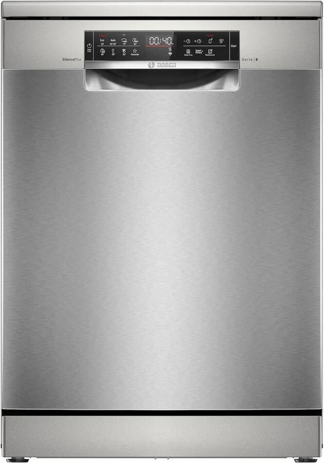 Bosch SMS6ECI12E Serie 6 Vaatwasser Vrijstaande vaatwasser 60 cm Energielabel A Home Connect VarioLade: een lade voor bestek klein kookgerei en zelfs kleine kopje Zeer stil