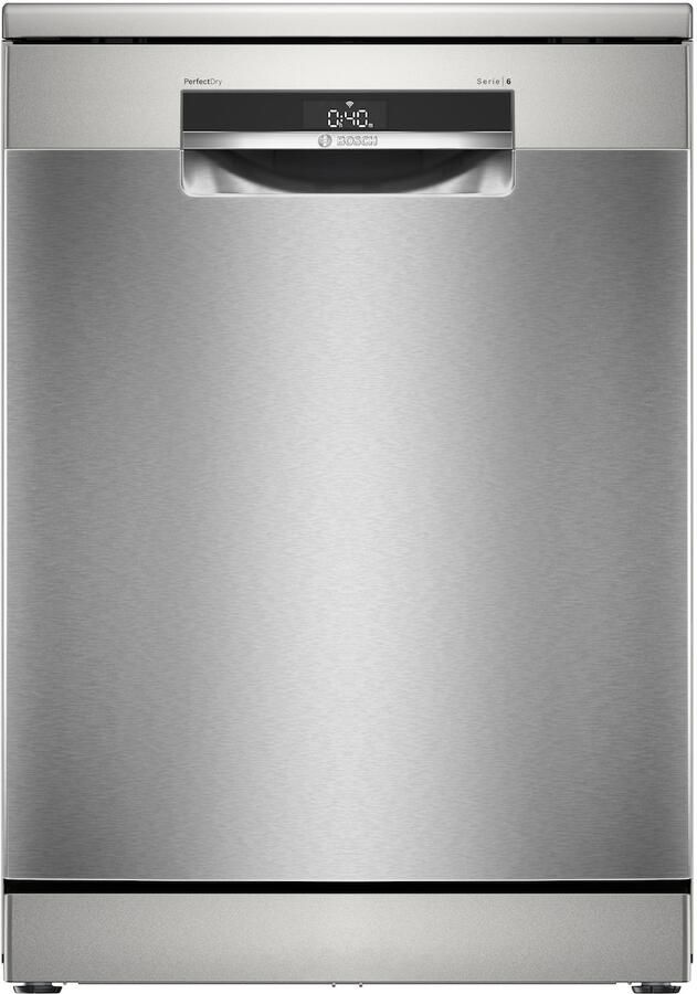 Bosch SMS6ZCI11F SER6 vrijstaande vaatwasser 14 couverts Inductie L60 cm 40 dB Klasse B RVS