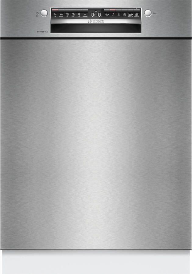Bosch SMU4ECS28E Serie 4 Inbouwvaatwasser 60 cm Geborsteld staal Energielabel A Home Connect