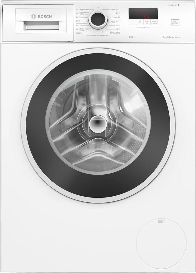 Bosch WGE03408NL Serie 2 Wasmachine 8 kg 1400 rpm Energielabel A Bespaar water met ActiveWater Plus SpeedPerfect Stil