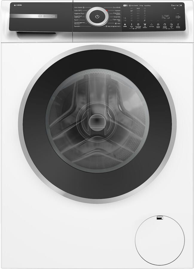 Bosch WGH244A7NL Serie 6 Wasmachine met stoom Energielabel A 20% 9 kg 1400 rpm Automatische wasmiddeldosering met i-Dos Iron Assist: vermindert kreukels tot 50%