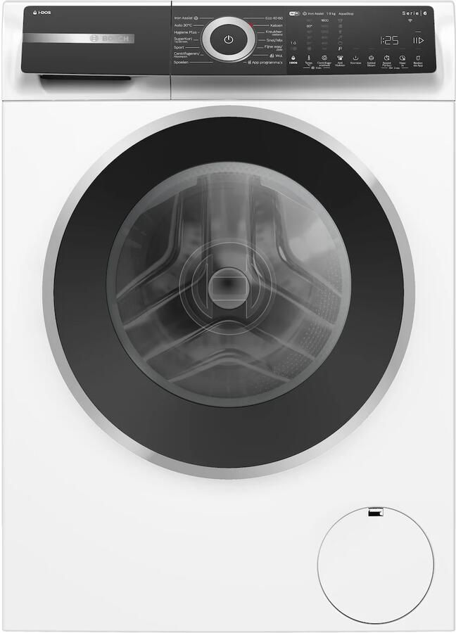Bosch WGH246A7NL Serie 6 Wasmachine met stoom 9 kg 1600 rpm Automatisch doseren Home Connect Iron Assist: vermindert kreukels tot 50% Energielabel A