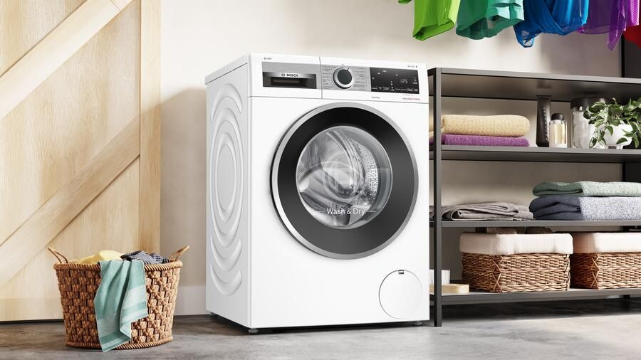 Bosch Serie 6 WNG254A7NL Was-droogcombinatie Wassen en drogen in 1 keer Extra stil 10.5 6 kg 1400 rpm Automatisch doseren Met stoom - Foto 2