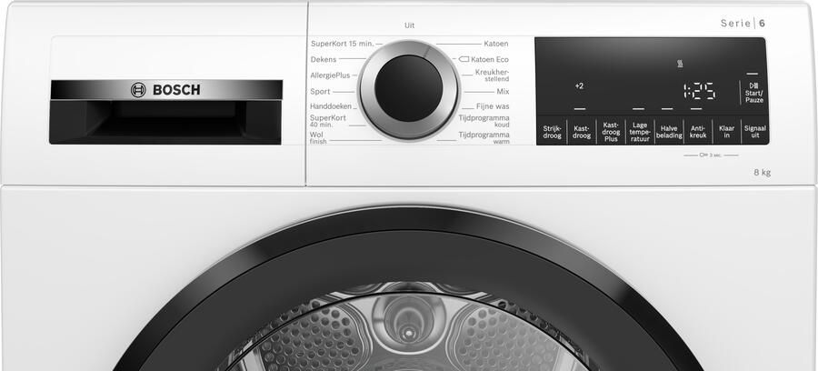 Bosch WPG23172NL Condensdroger 8 kg Capaciteit Energieklasse B Zwart Grijs - Foto 3