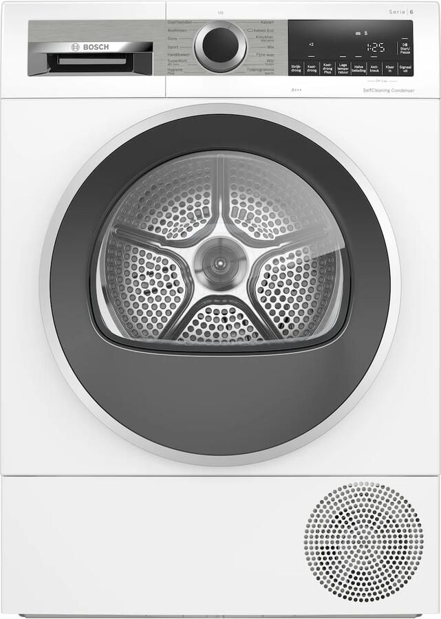 Bosch WQG235D2NL Serie 6 Wasdroger Warmtepompdroger Blijvend energiezuinig door Zelfreinigende condensor Droogt zoals jij wilt met Auto Dry Stil