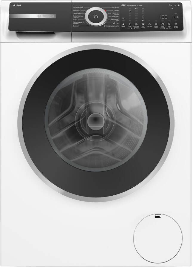 Bosch WGH256A5NL Serie 6 Wasmachine met stoom 10 kg 20% zuiniger dan energielabel A Automatisch doseren Home Connect