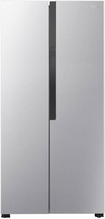 Etna AKV177 Amerikaanse koelkast Zilver