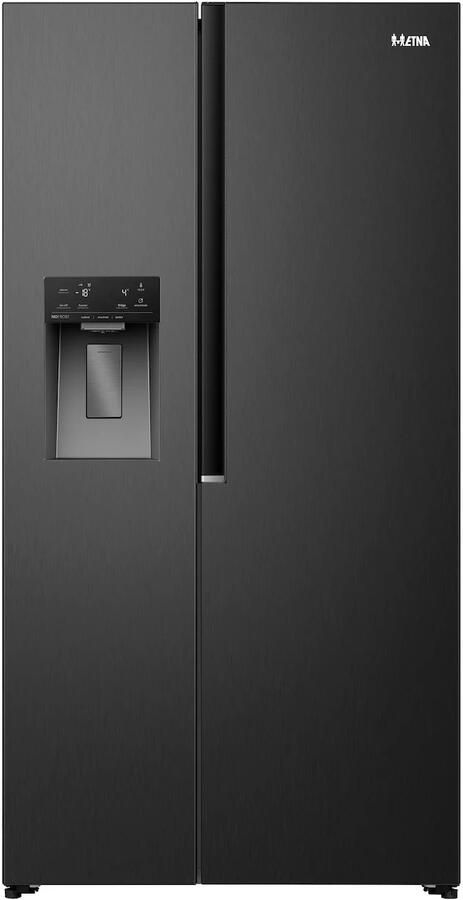 ETNA AKV5178IZWA Amerikaanse koelkast No-Frost 178 cm hoog 528 liter Energielabel E Invriesvermogen 10 kg 24u Geluidsniveau 40 dB LED Display IJs- en waterdispenser SuperCool FastFreeze Deuralarm Multi Airflow EnergySaving - Foto 3
