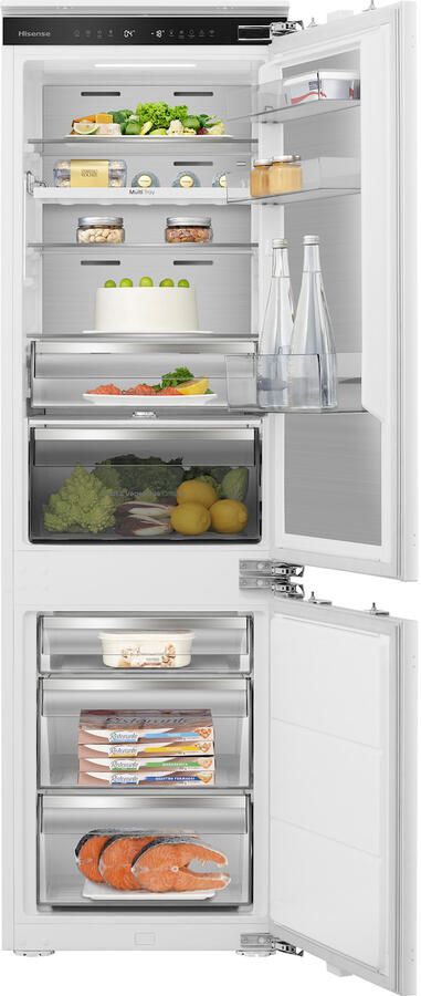 ETNA KCD9178CNF Koel-vriescombinatie Energielabel C 34dB (A) Metal Tech Cooling No Frost Multi-Air Flow CoolFresh SmartZone Super Cool Fast Freeze Inverter Compressor ConnectLife 252 Liter