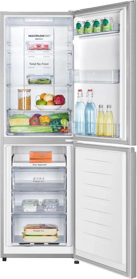 ETNA KCV282NRVS Vrijstaande Koel vriescombinatie 182 cm RVS No Frost Extra groot Vriesvak 50 50 - Foto 4