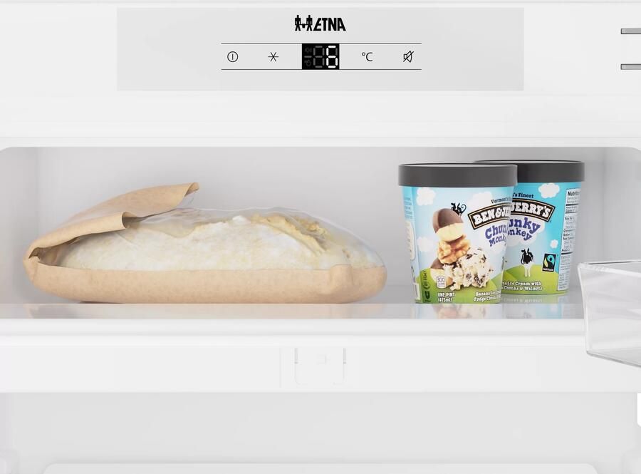 ETNA KVO682 Onderbouw koelkast met vriesvak 82 cm Elektronische Thermostaat Energieklasse E LED display Supercool FastFreeze Transparante Groentebak - Foto 3