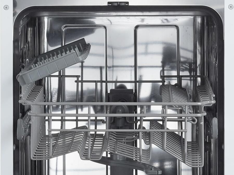 ETNA VW47SM Vaatwasser volledig geintegreerd (45 cm) 9 Programma's 9 Couverts Digitaal display Aquastop RVS bedieningspaneel