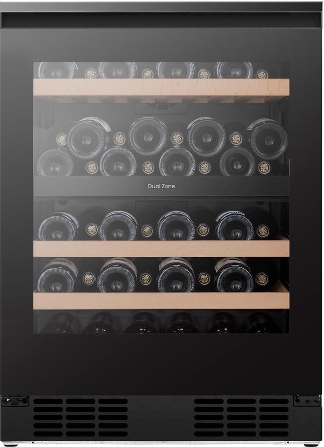 ETNA WKO546 Wijnklimaatkast 82 cm 2 koelzones 46 flessen 128 Liter UV- en warmtewerend glas ConnectLife & Vivino app 2 koolstoffilters Trillingsdemping