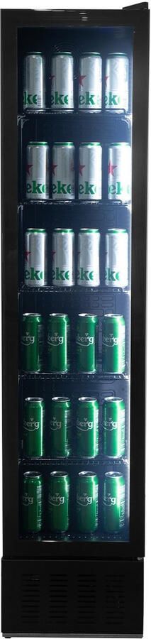 Exquisit ELDC120SB Horeca Koeler 160 Liter Met Deurslot Glazen deur