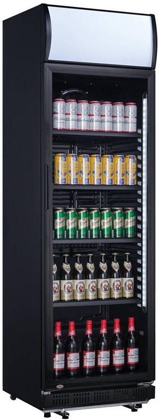 Exquisit Flessenkoeler All Black Canopy 347 Liter Netto LED ELDC400.3XLB Horeca & Professioneel