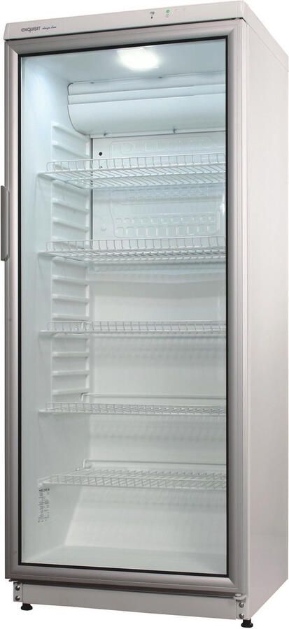 Exquisit GKS290-GT-280-EW Horeca Koelkast 290 Liter Wit Met LED verlichting