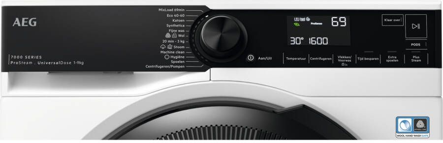 AEG LR7696UD4 ProSteam UniversalDose Wasmachine Wit