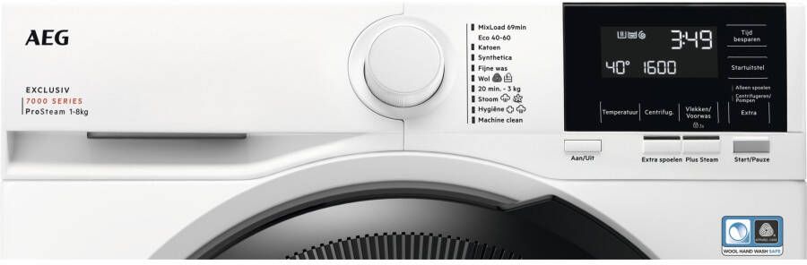 AEG LR7BREMEN ProSteam Wasmachine Wit